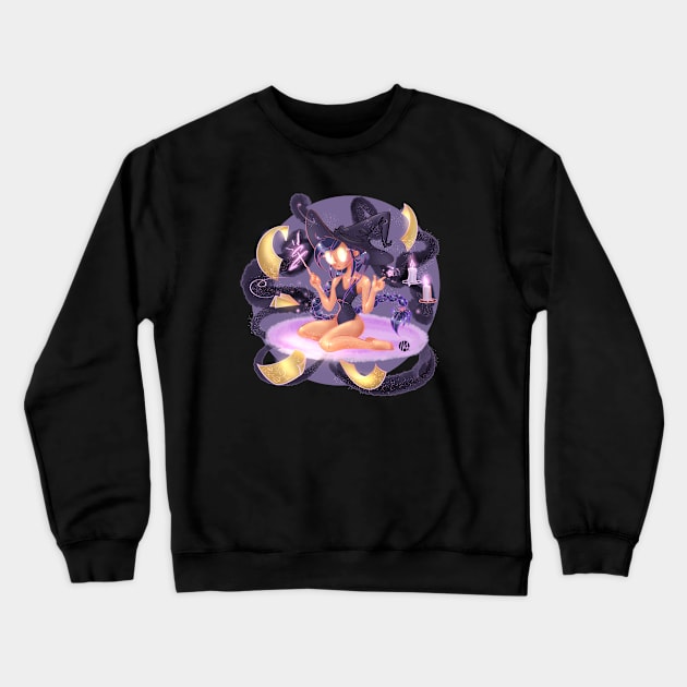 purple witch Crewneck Sweatshirt by il4.ri4